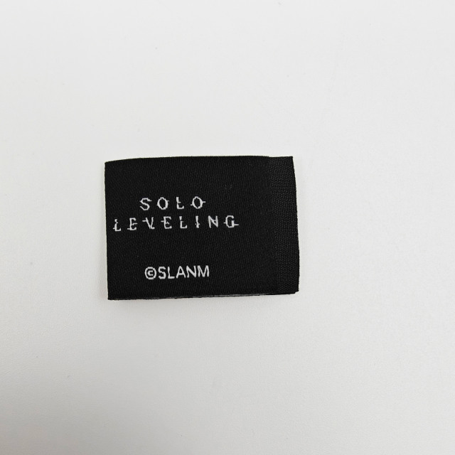 Custom High-Density Damask Woven Neck Label Private Fabric Clothing Label & Custom Printed Black Garment Tag