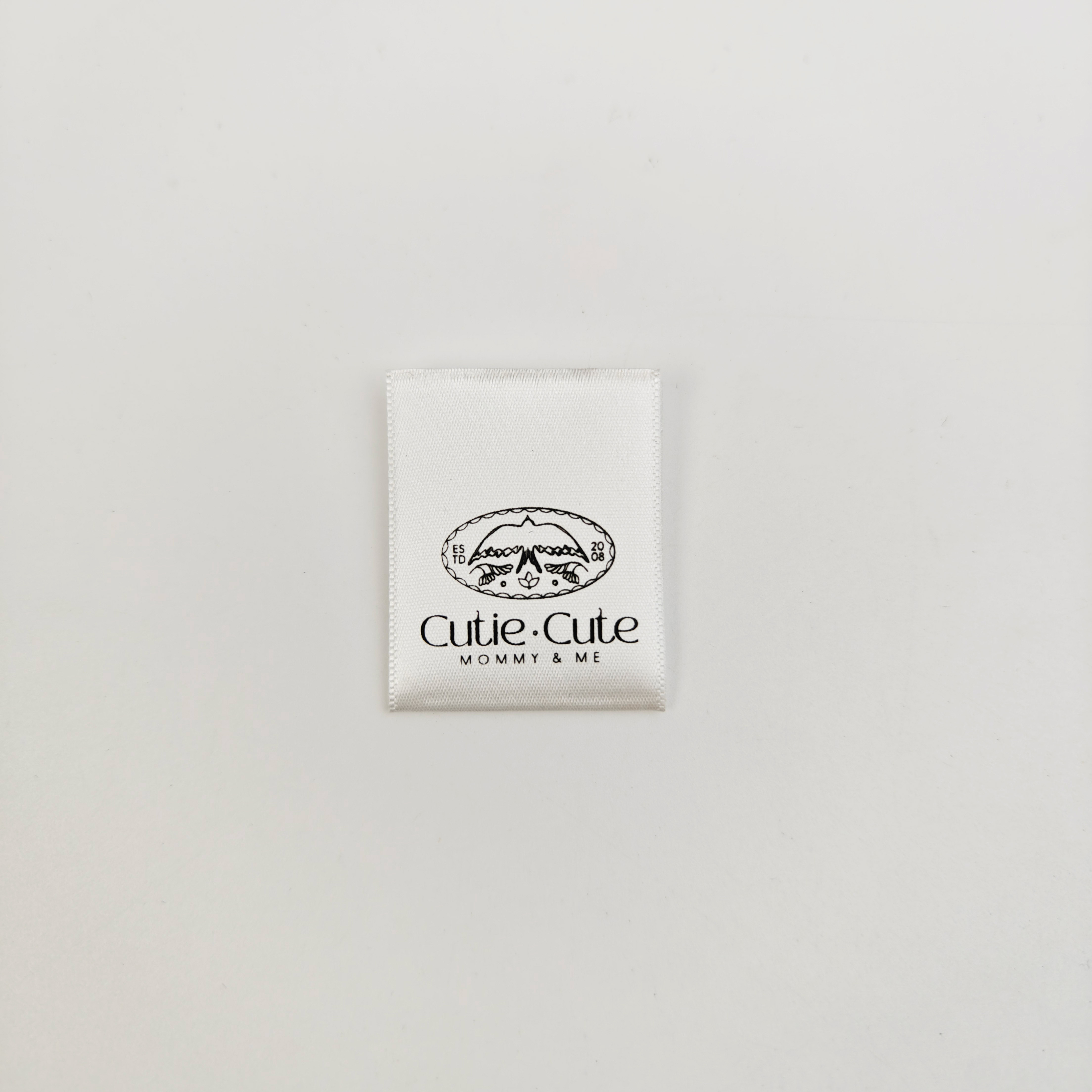 Custom Wash & Care Printed Labels for Garments Durable Satin Clothing Label