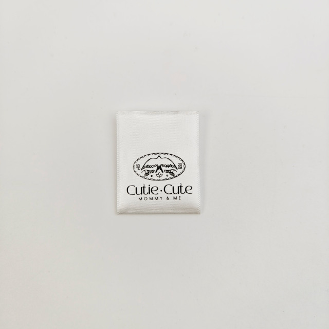 Custom Wash & Care Printed Labels for Garments Durable Satin Clothing Label