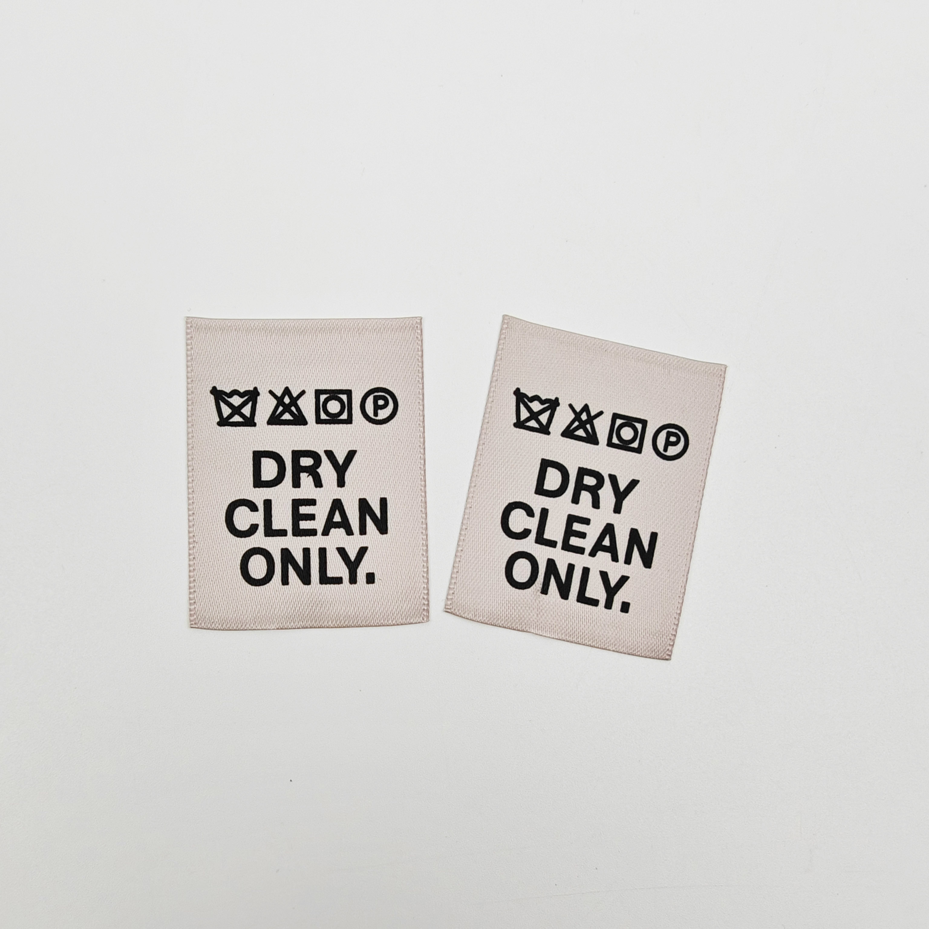Custom Printed Neck Labels for Luxury Brands High Quality Washable Clothing Label