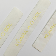 Luxury Printed Neck Labels with 3D Silicone Logo Custom Cotton Clothing Labels for Garments & Gear
