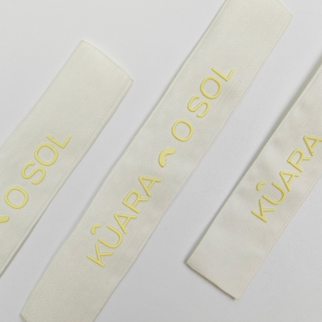 Luxury Printed Neck Labels with 3D Silicone Logo Custom Cotton Clothing Labels for Garments & Gear