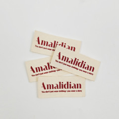 Premium Custom Garment Printed Labels for Organic Apparel
