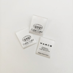 Custom Wash & Care Printed Labels for Garments Durable Satin Clothing Label