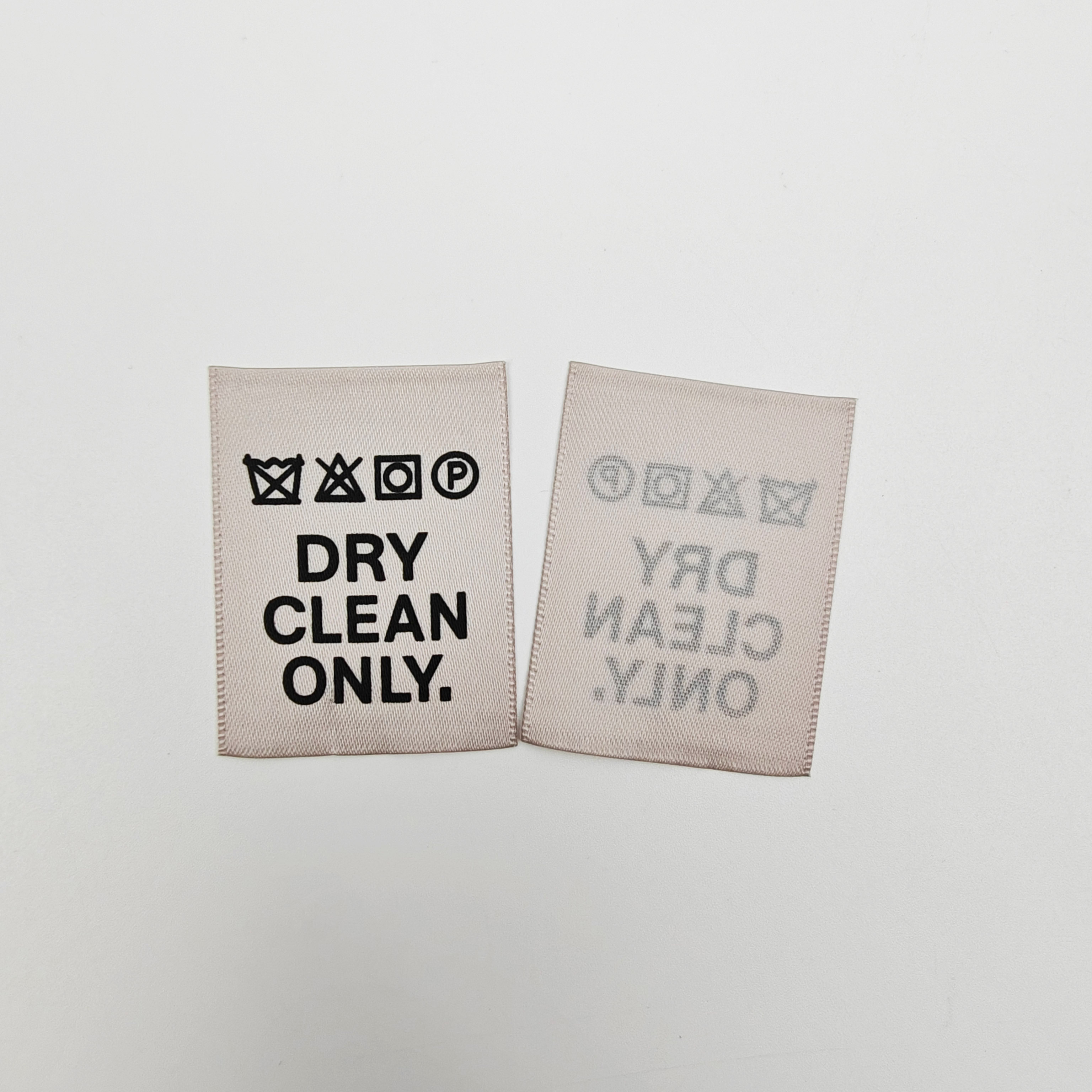 Custom Printed Neck Labels for Luxury Brands High Quality Washable Clothing Label