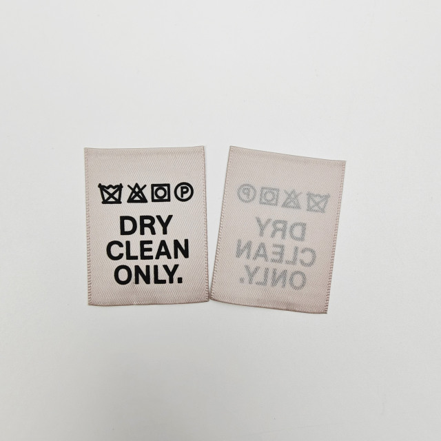 Custom Printed Neck Labels for Luxury Brands High Quality Washable Clothing Label