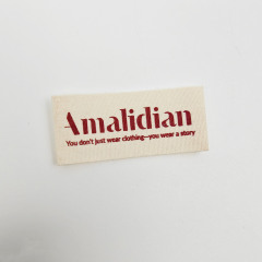 Premium Custom Garment Printed Labels for Organic Apparel