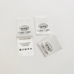 Custom Wash & Care Printed Labels for Garments Durable Satin Clothing Label