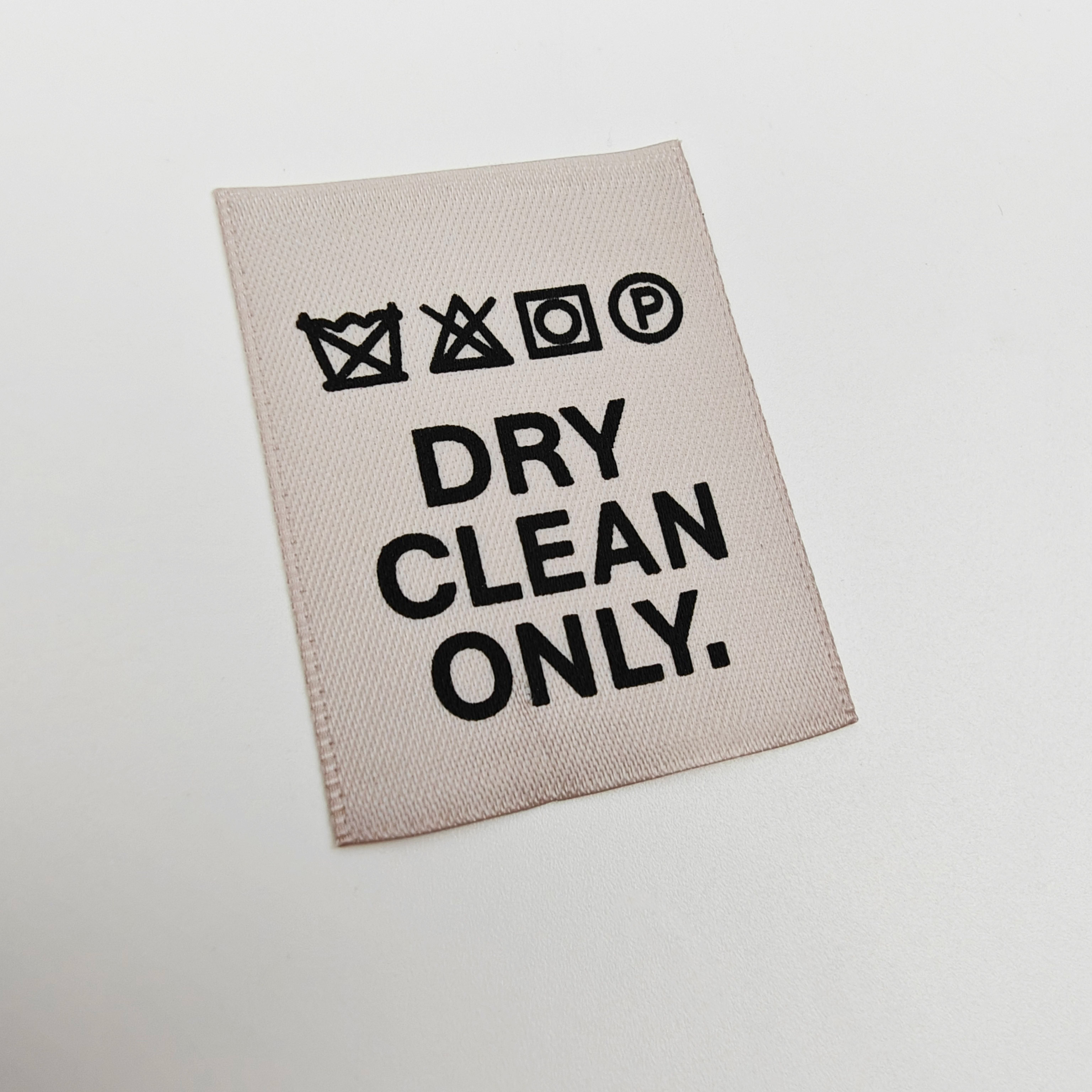 Custom Printed Neck Labels for Luxury Brands High Quality Washable Clothing Label