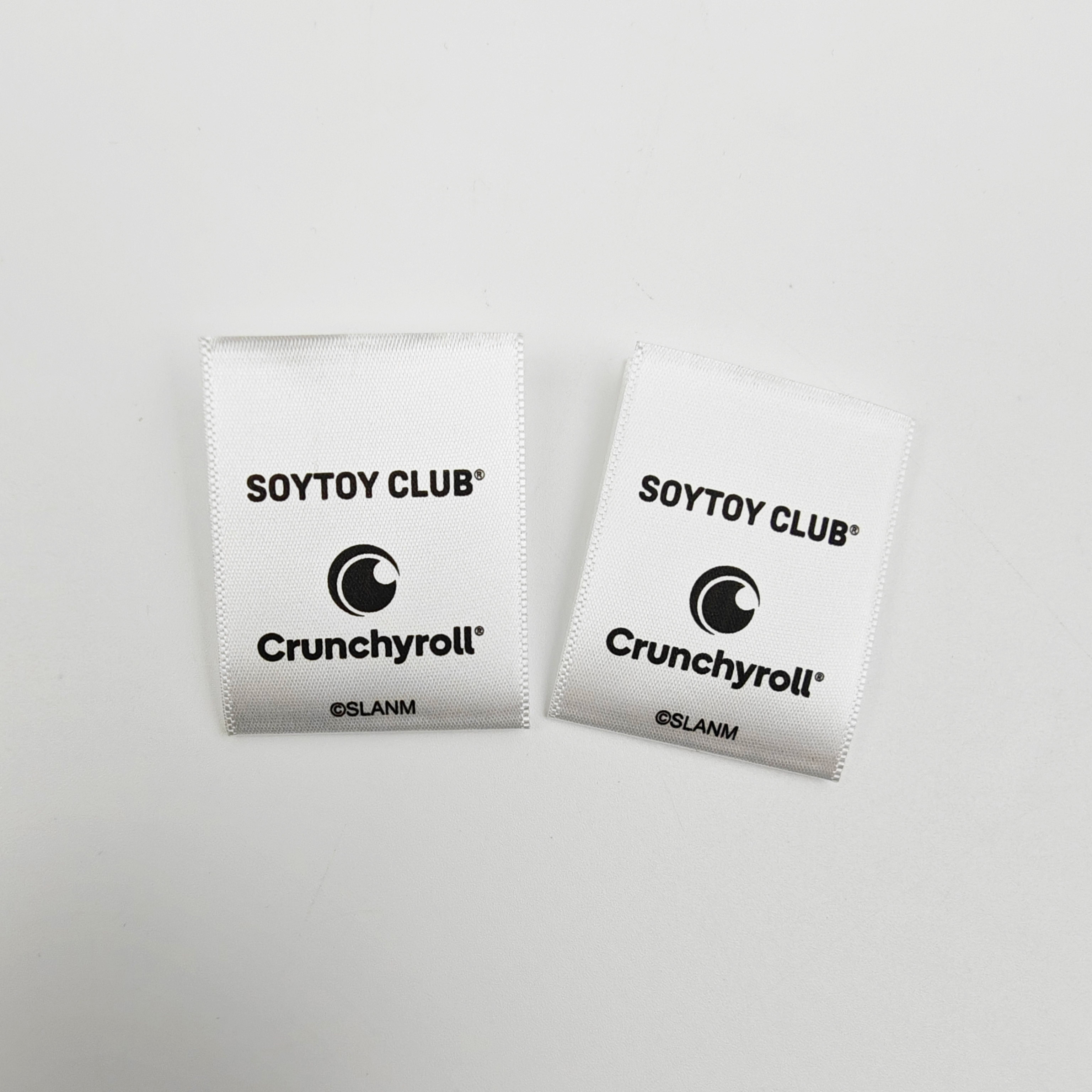 Custom Organic Wash Care Labels Eco-Friendly Satin Clothing Labels for Apparel
