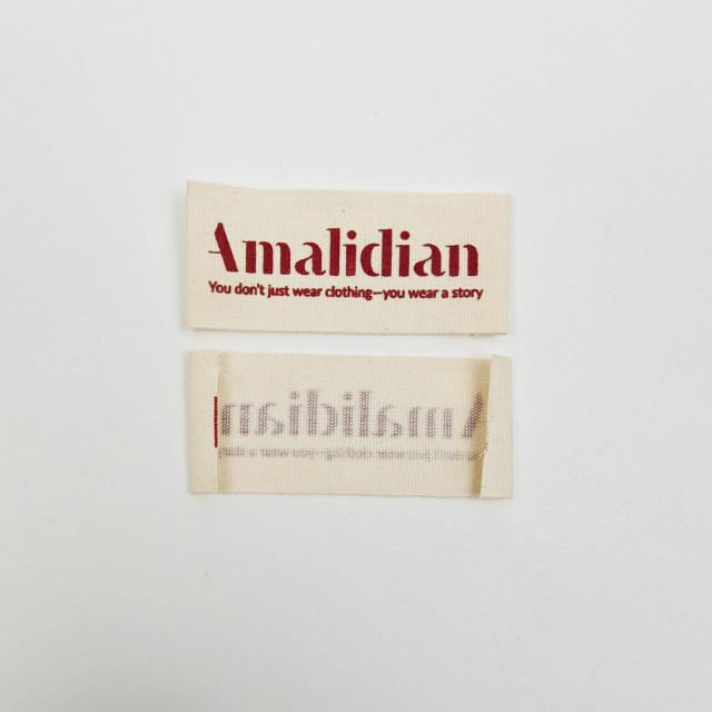 Premium Custom Garment Printed Labels for Organic Apparel