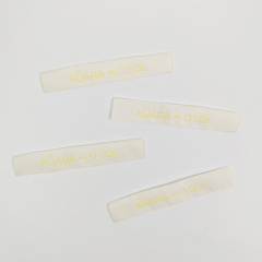 Luxury Printed Neck Labels with 3D Silicone Logo Custom Cotton Clothing Labels for Garments & Gear