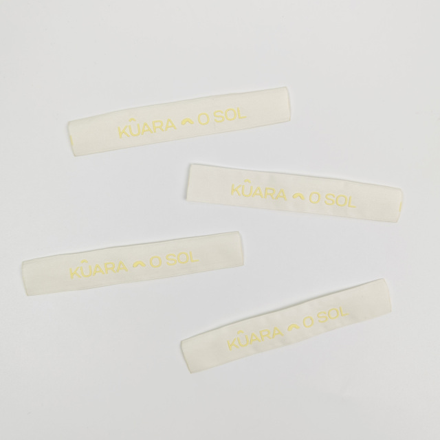 Luxury Printed Neck Labels with 3D Silicone Logo Custom Cotton Clothing Labels for Garments & Gear