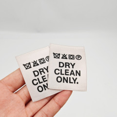 Custom Printed Neck Labels for Luxury Brands High Quality Washable Clothing Label