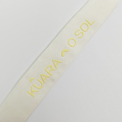 Luxury Printed Neck Labels with 3D Silicone Logo Custom Cotton Clothing Labels for Garments & Gear