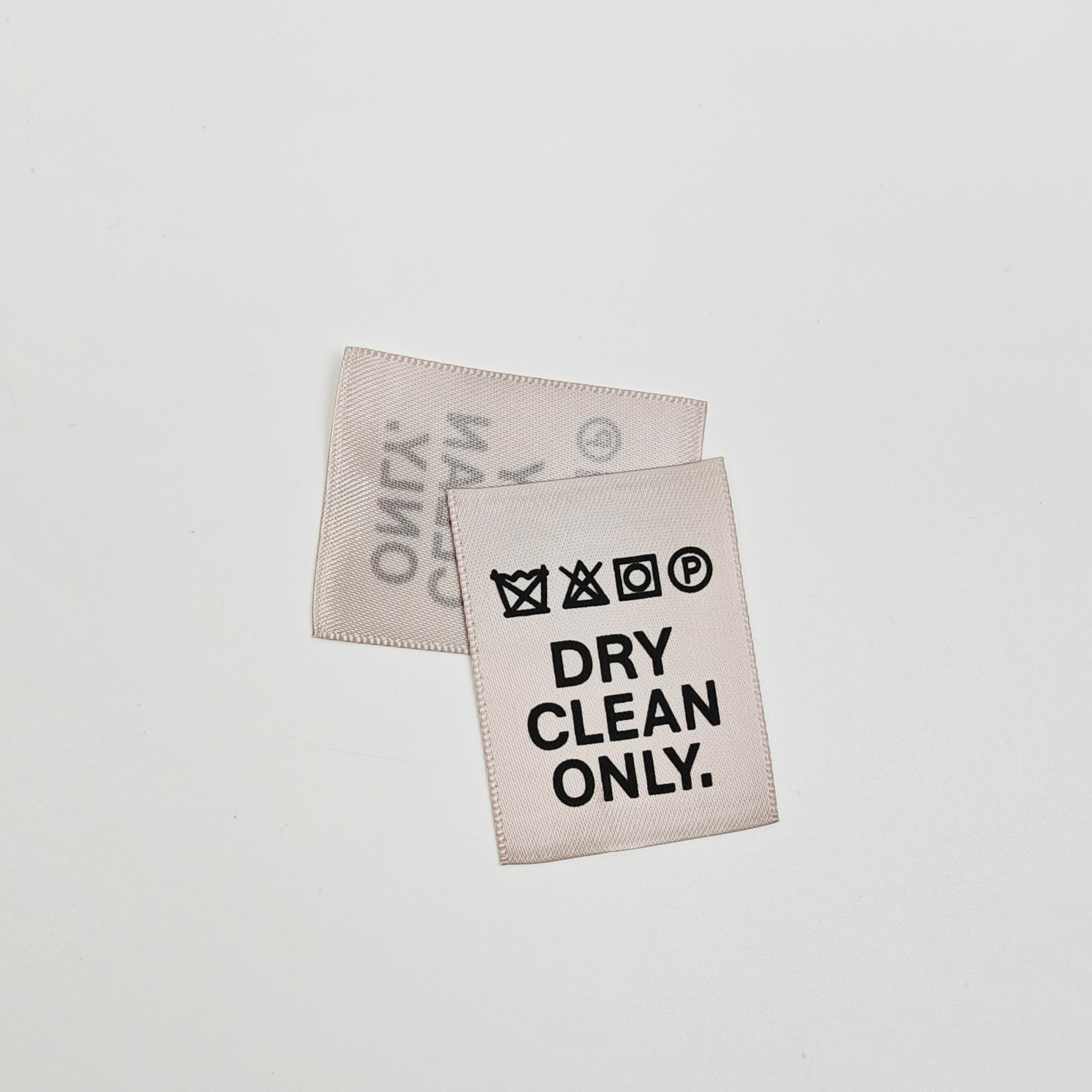 Custom Printed Neck Labels for Luxury Brands High Quality Washable Clothing Label