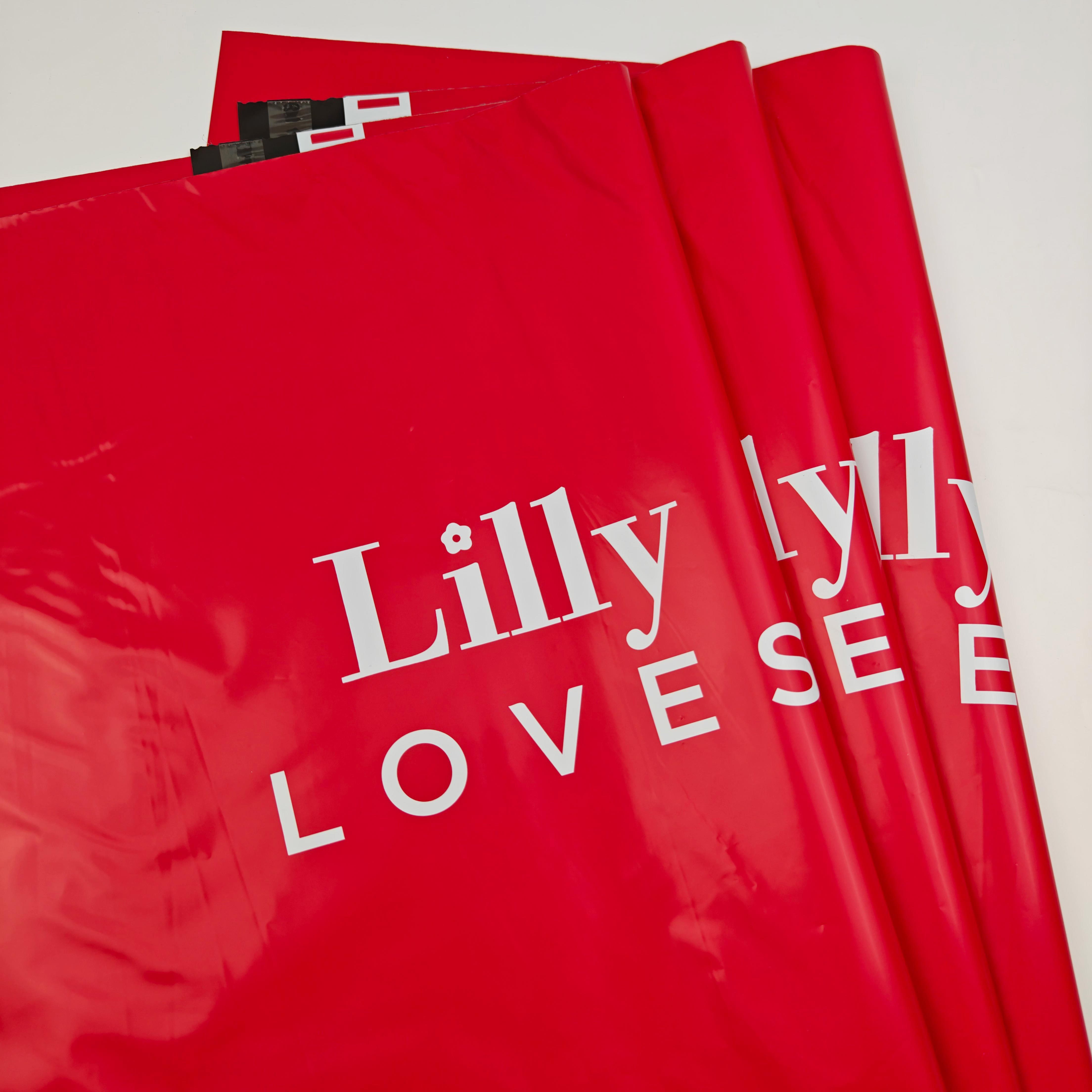 INFFY Custom Frosted Shipping Bags  4C Logo Printing Recyclable & Shock-Proof for Apparel
