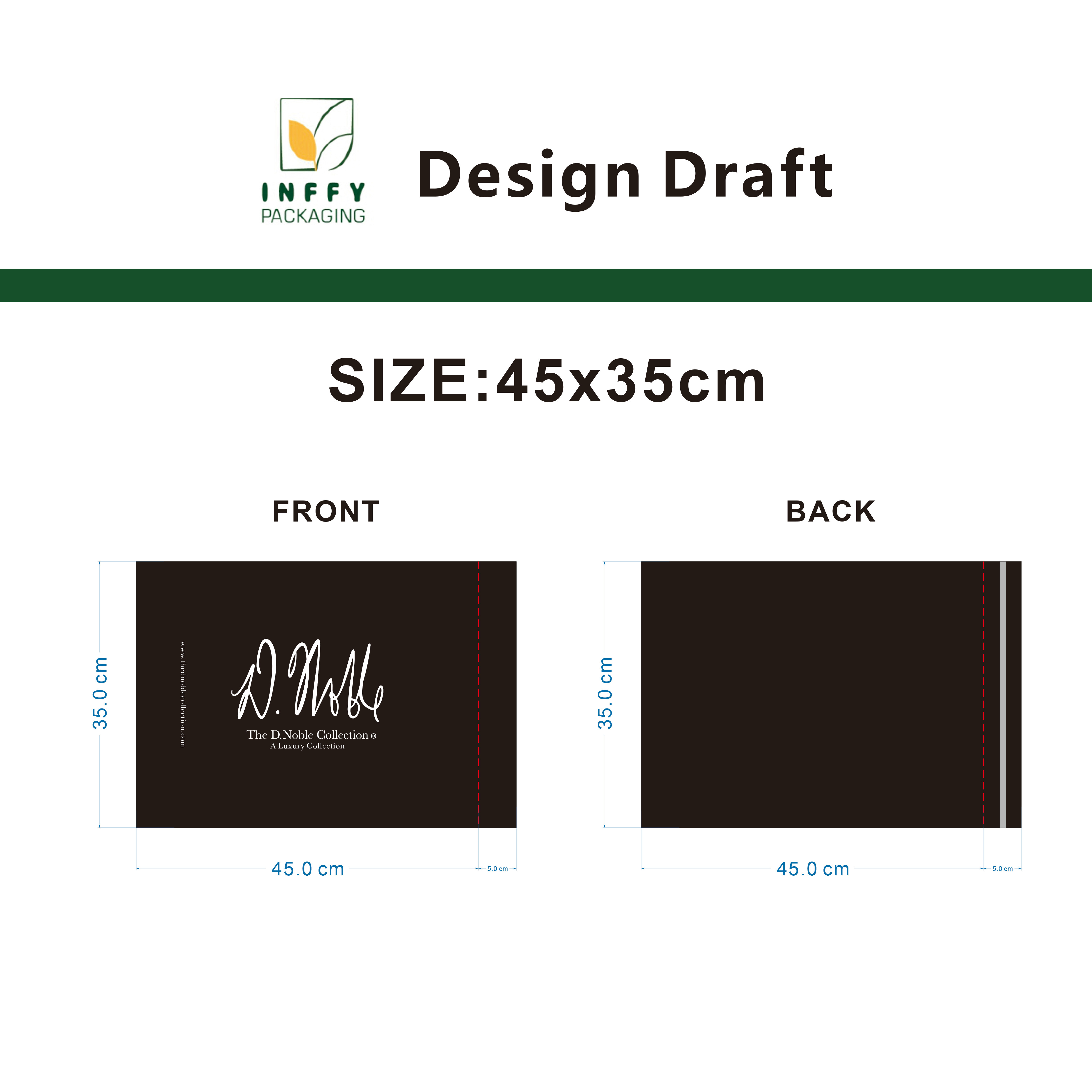 INFFY Strong Adhesive Custom Mailing Bags Tear-Resistant & Logo Printed for Garment Brands