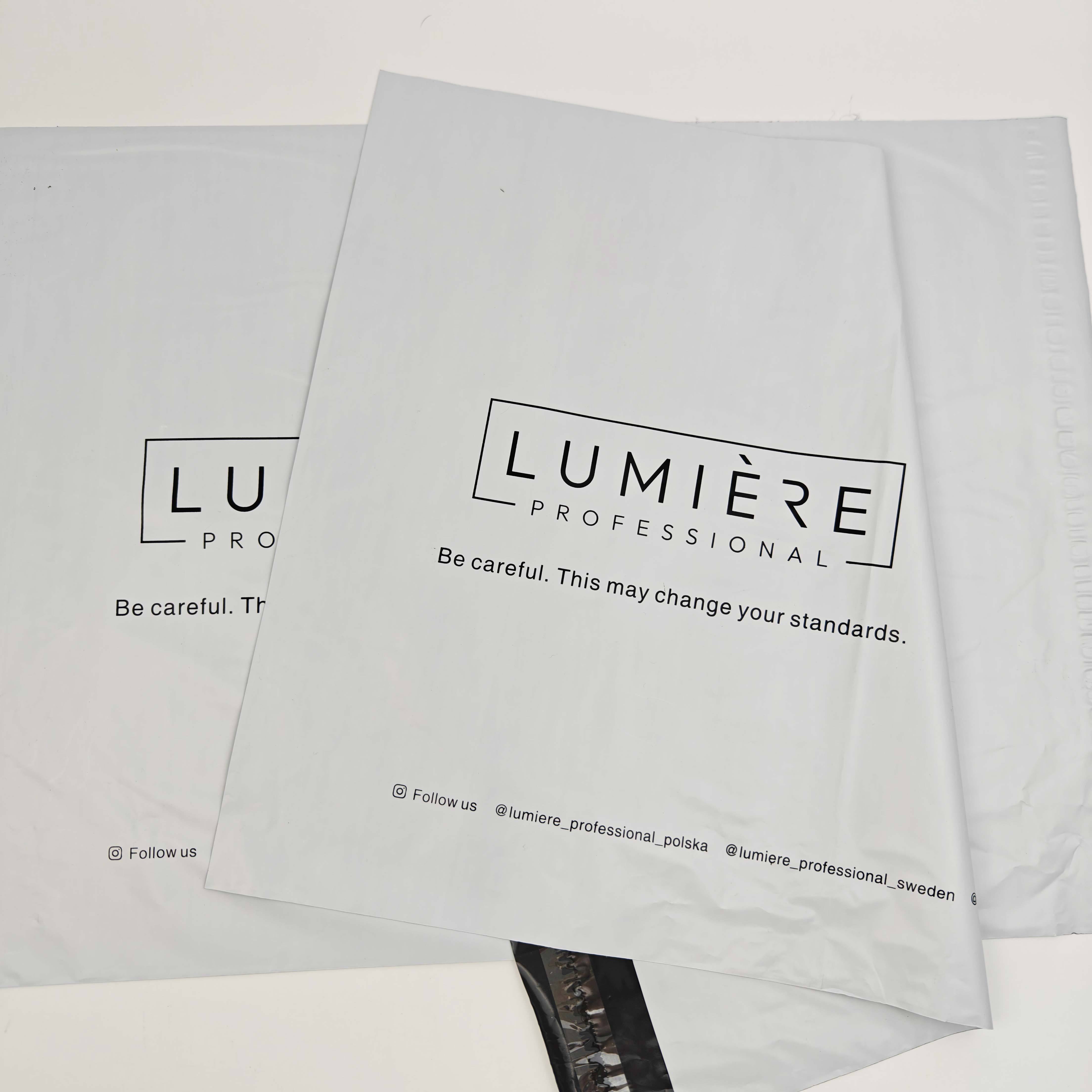 INFFY Biodegradable Poly Mailers with Custom Logo Waterproof Shipping Bags for Clothing