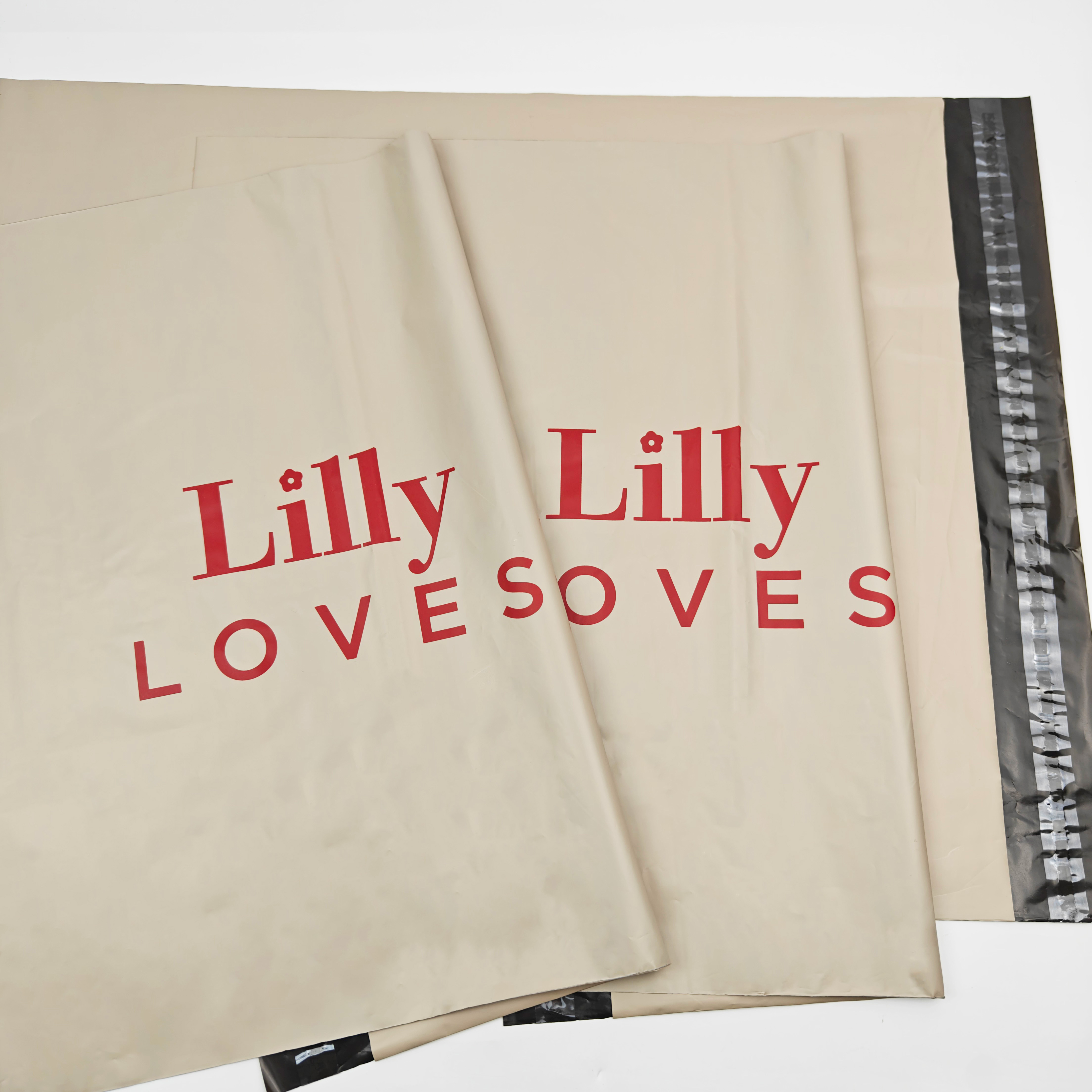 INFFY Custom Recyclable Poly Courier Bags Mailing Envelopes with Logo for Apparel Shipping