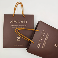 Recycled Paperboard Gift Bags with Custom Print for Apparel & Footwear