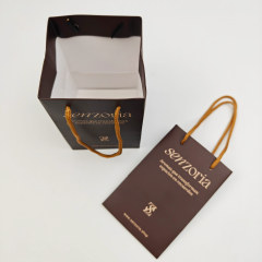 Recycled Paperboard Gift Bags with Custom Print for Apparel & Footwear