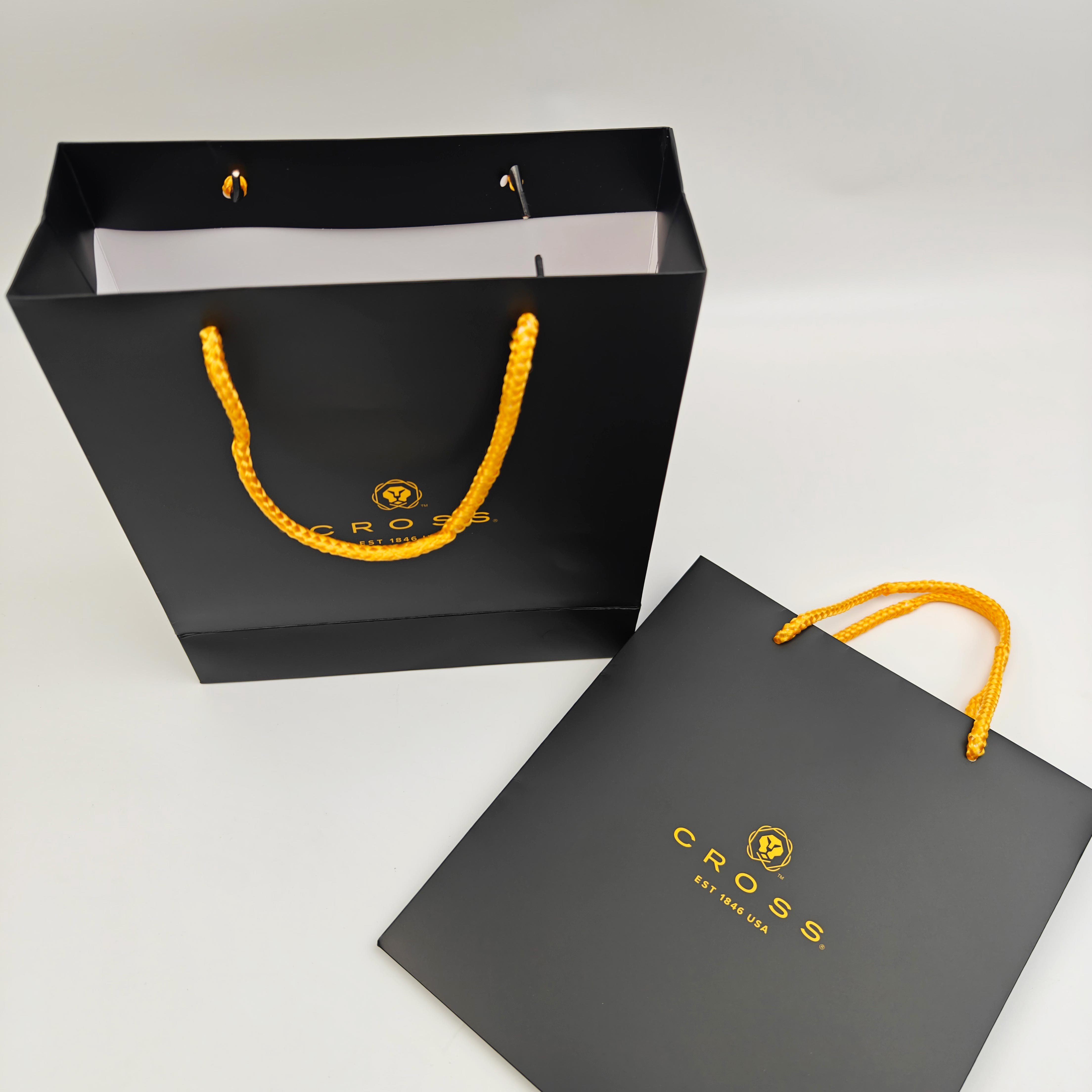 Custom Rigid Paperboard Gift Bags Recycled & Eco-Friendly Retail Packaging