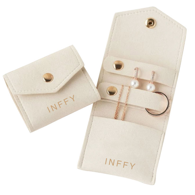 Luxury Multi-functional Faux Leather Jewelry Pouch Custom Small Travel Organizer for Rings & Earrings