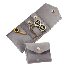 Luxury Multi-functional Faux Leather Jewelry Pouch Custom Small Travel Organizer for Rings & Earrings