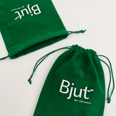 Velvet Drawstring Bag Super Soft Large Pouch with Custom Logo for Jewelry Packaging