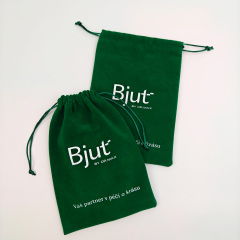 Velvet Drawstring Bag Super Soft Large Pouch with Custom Logo for Jewelry Packaging
