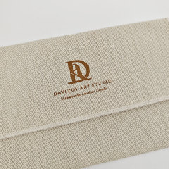 Velvet Envelope Flap Jewelry Pouch Premium Flap Closure Structure with Custom Logo Embossing for Watch & Makeup Gift Storage