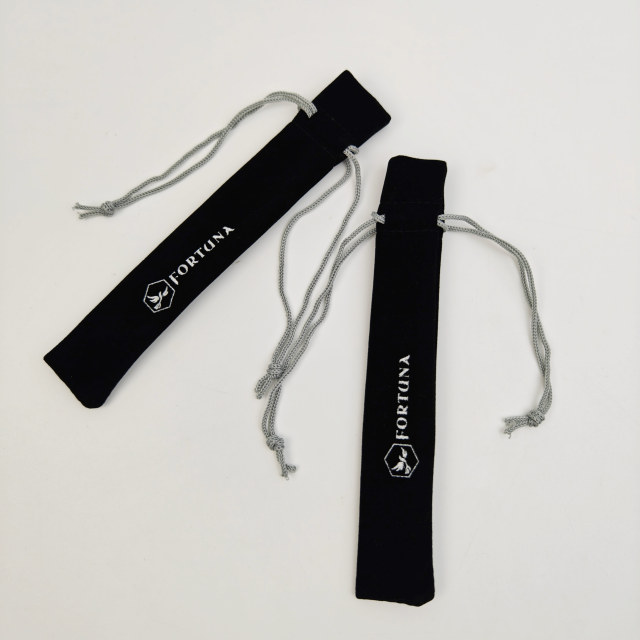 Velvet Drawstring Jewelry Pouch Premium Velvet Material Custom Silver Logo Print for Gift Packaging