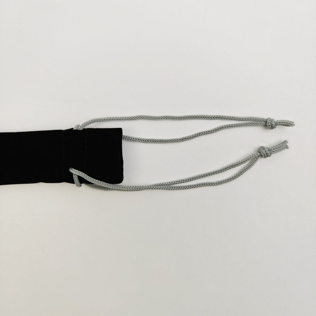 Velvet Drawstring Jewelry Pouch Premium Velvet Material Custom Silver Logo Print for Gift Packaging