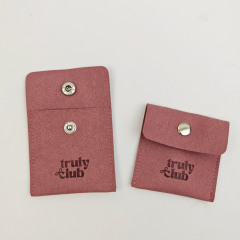 Luxury Microfiber Jewelry Display Pouch Custom Embossing Logo Bag for Necklace & Earring