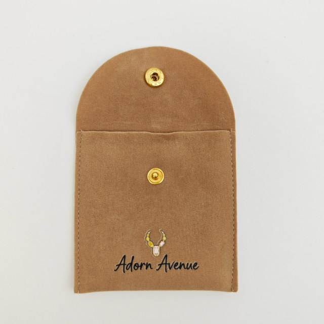 Fashion Envelope Heat Transfer Microfiber Jewelry Packaging Pouch Custom Logo Wholesale Jewelry Packaging Bags