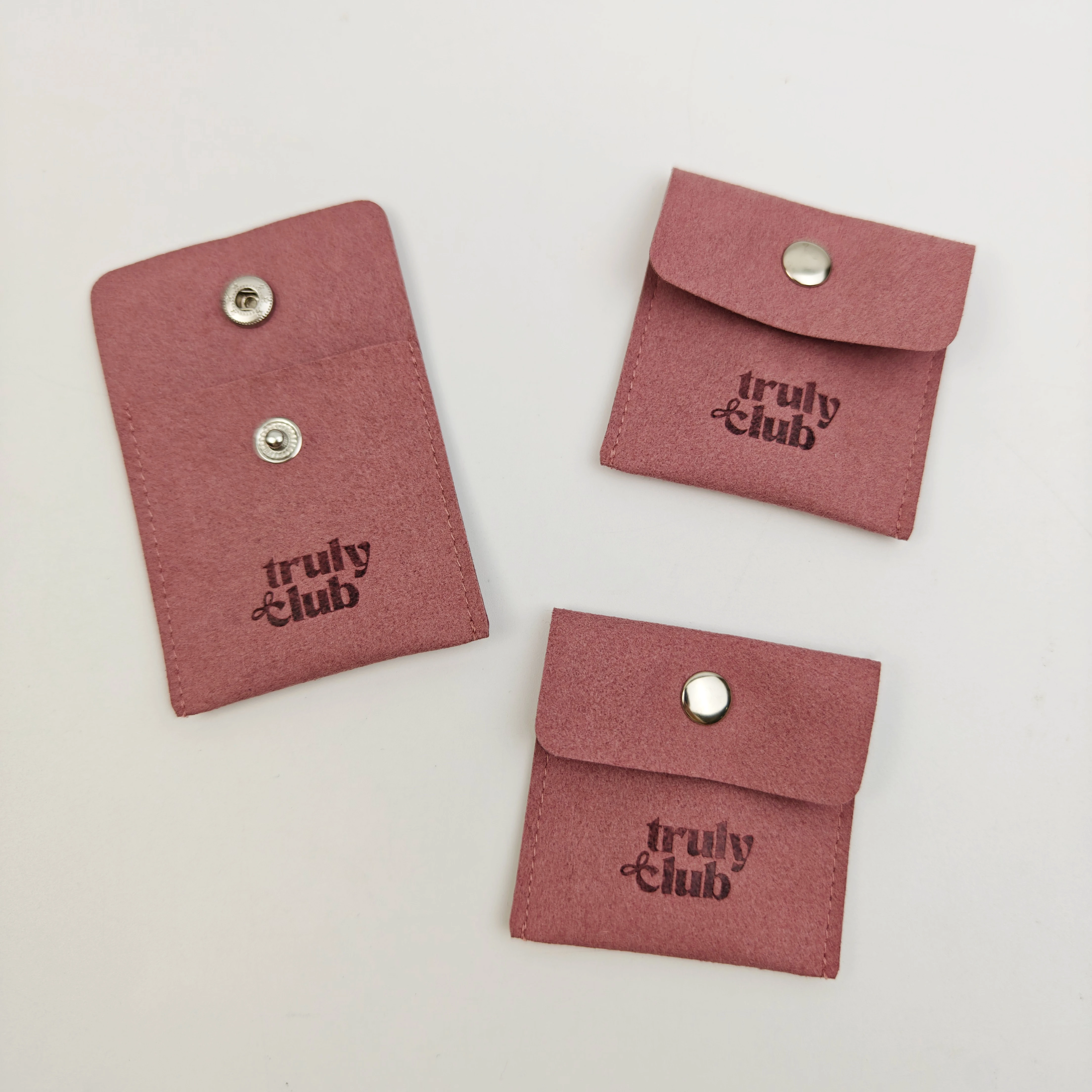 Luxury Microfiber Jewelry Display Pouch Custom Embossing Logo Bag for Necklace & Earring