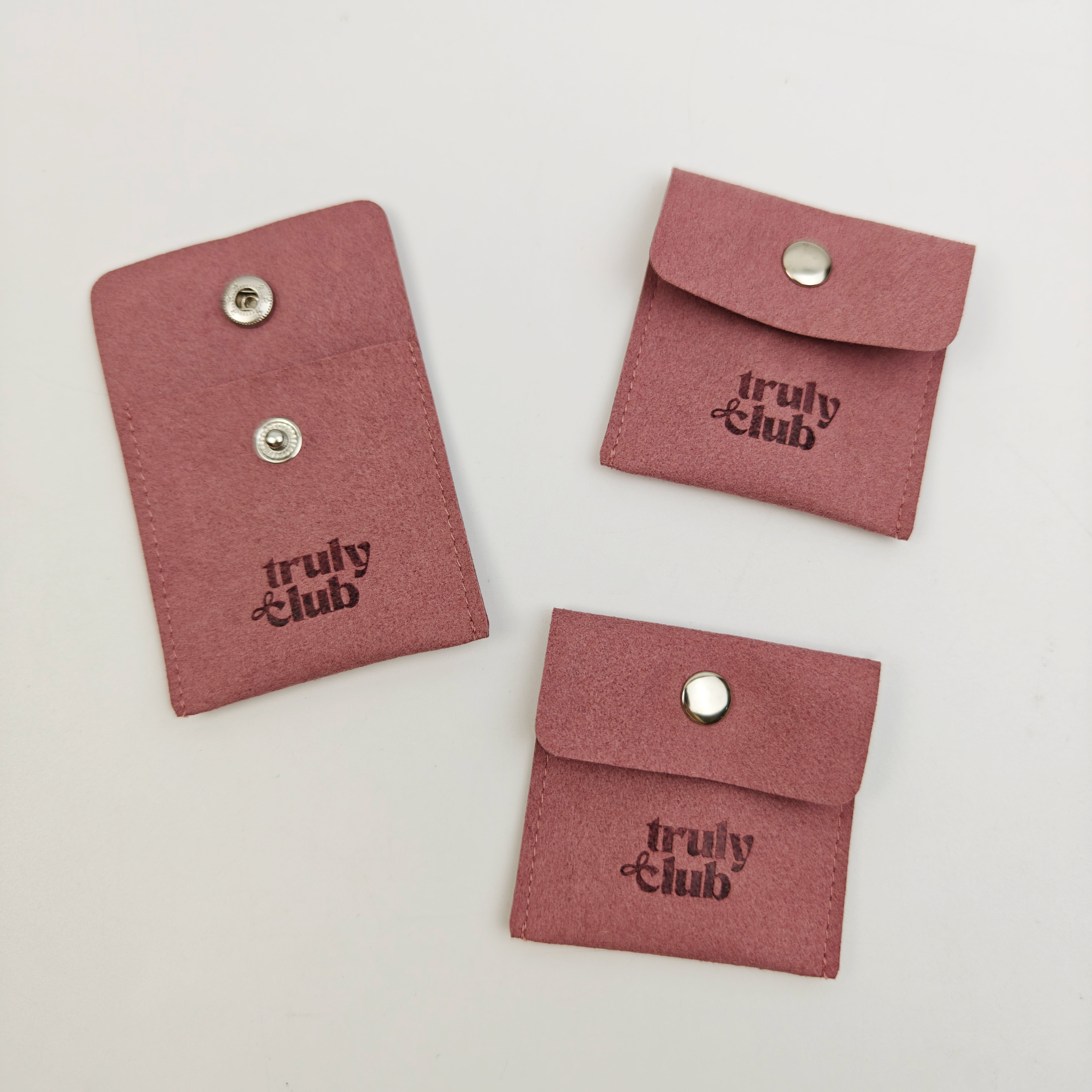 Luxury Microfiber Jewelry Display Pouch Custom Embossing Logo Bag for Necklace & Earring