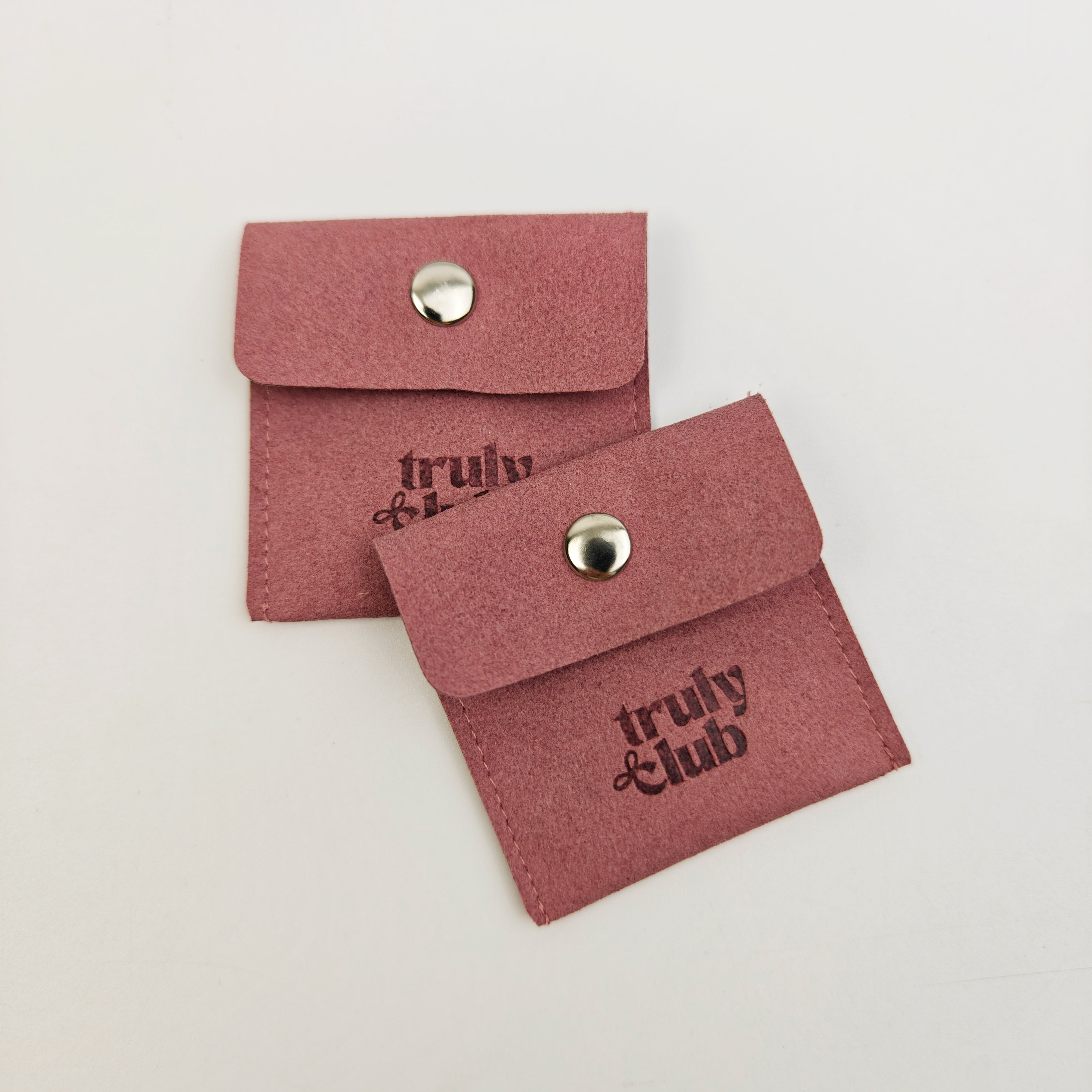 Luxury Microfiber Jewelry Display Pouch Custom Embossing Logo Bag for Necklace & Earring