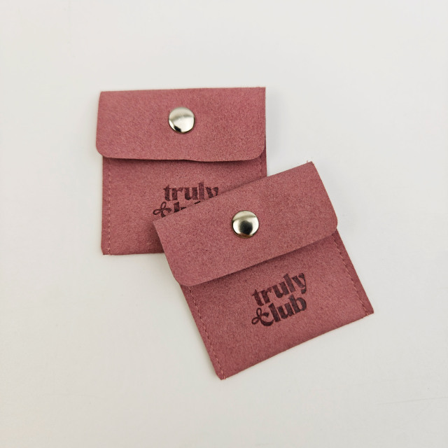 Luxury Microfiber Jewelry Display Pouch Custom Embossing Logo Bag for Necklace & Earring