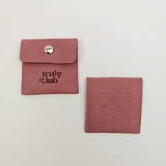Luxury Microfiber Jewelry Display Pouch Custom Embossing Logo Bag for Necklace & Earring