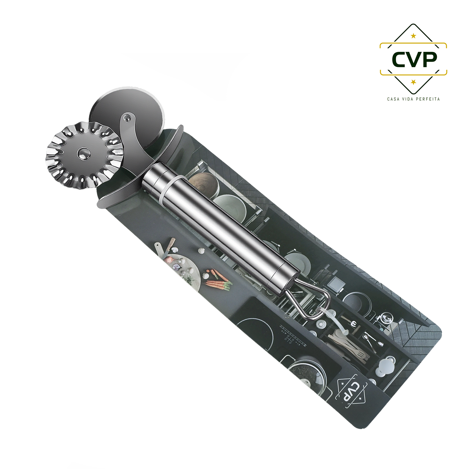 W Double Wheel Pastry Cutter