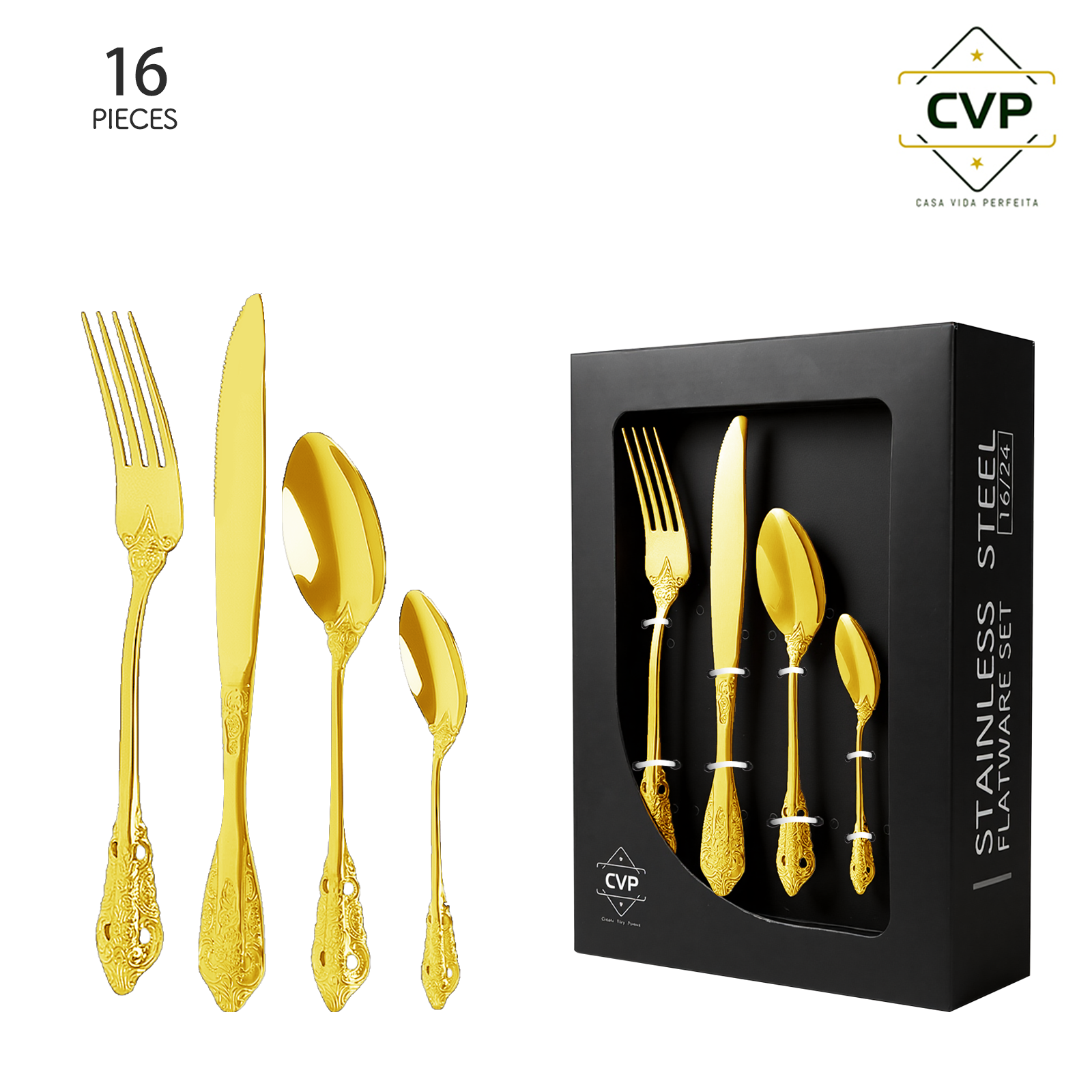 Palace Series 16-Piece Set Gold