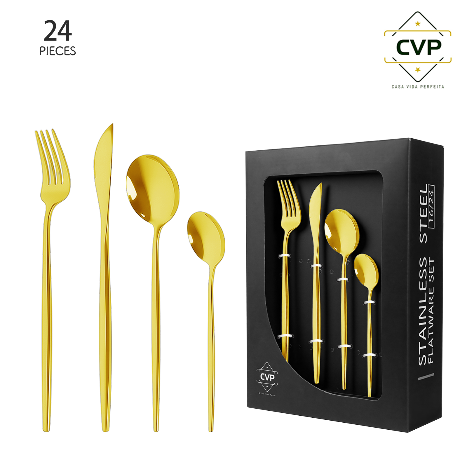 Portugal Series 24-Piece Set Gold