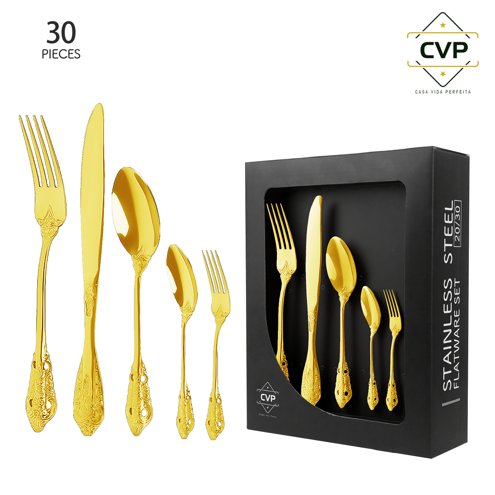 Palace Series 30-Piece Set Gold