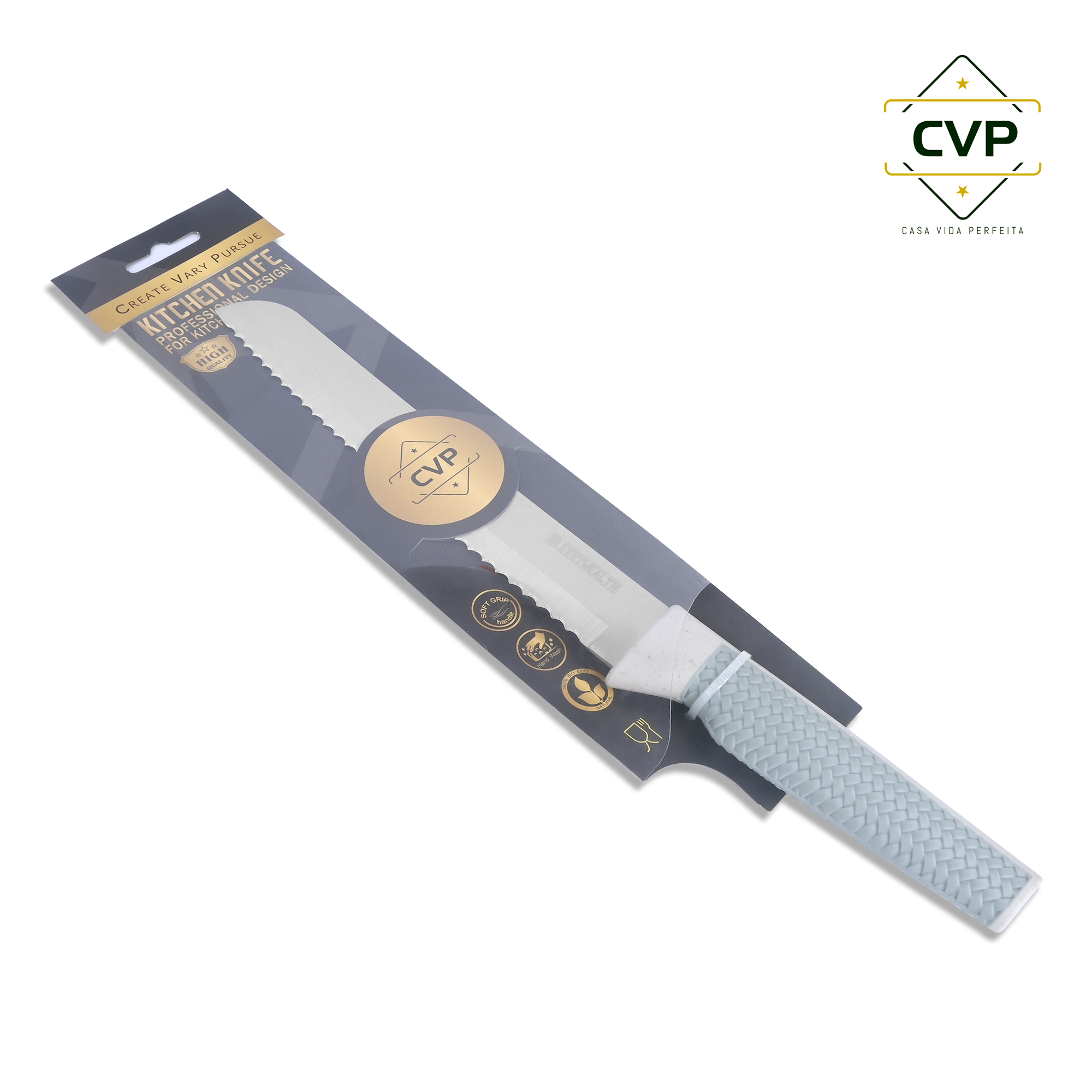 Woven Pattern Bread Knife