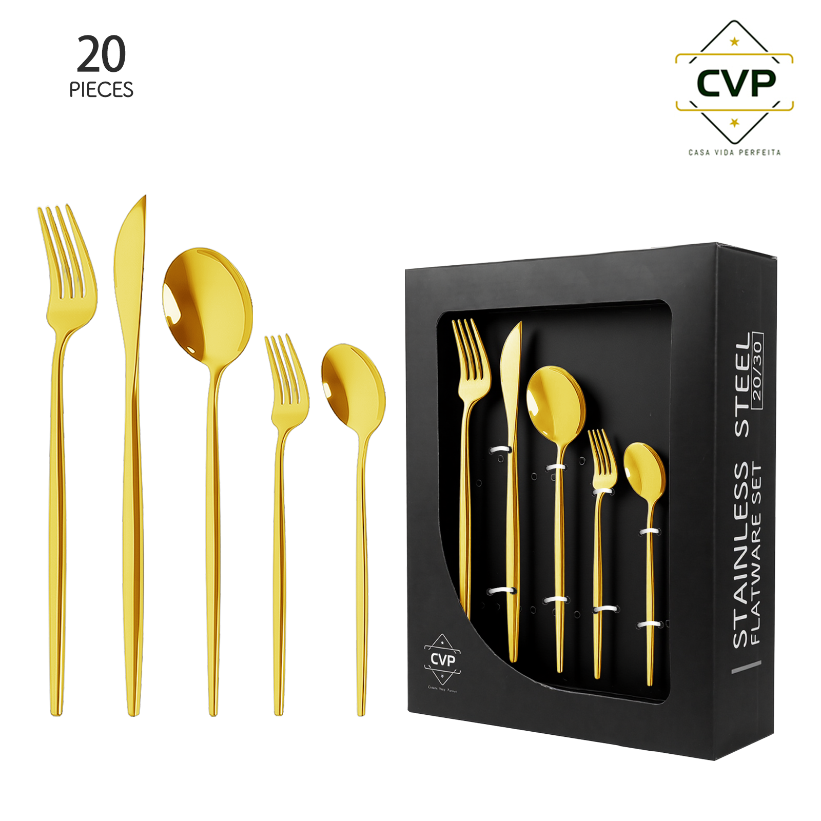 Portugal Series 20-Piece Set Gold
