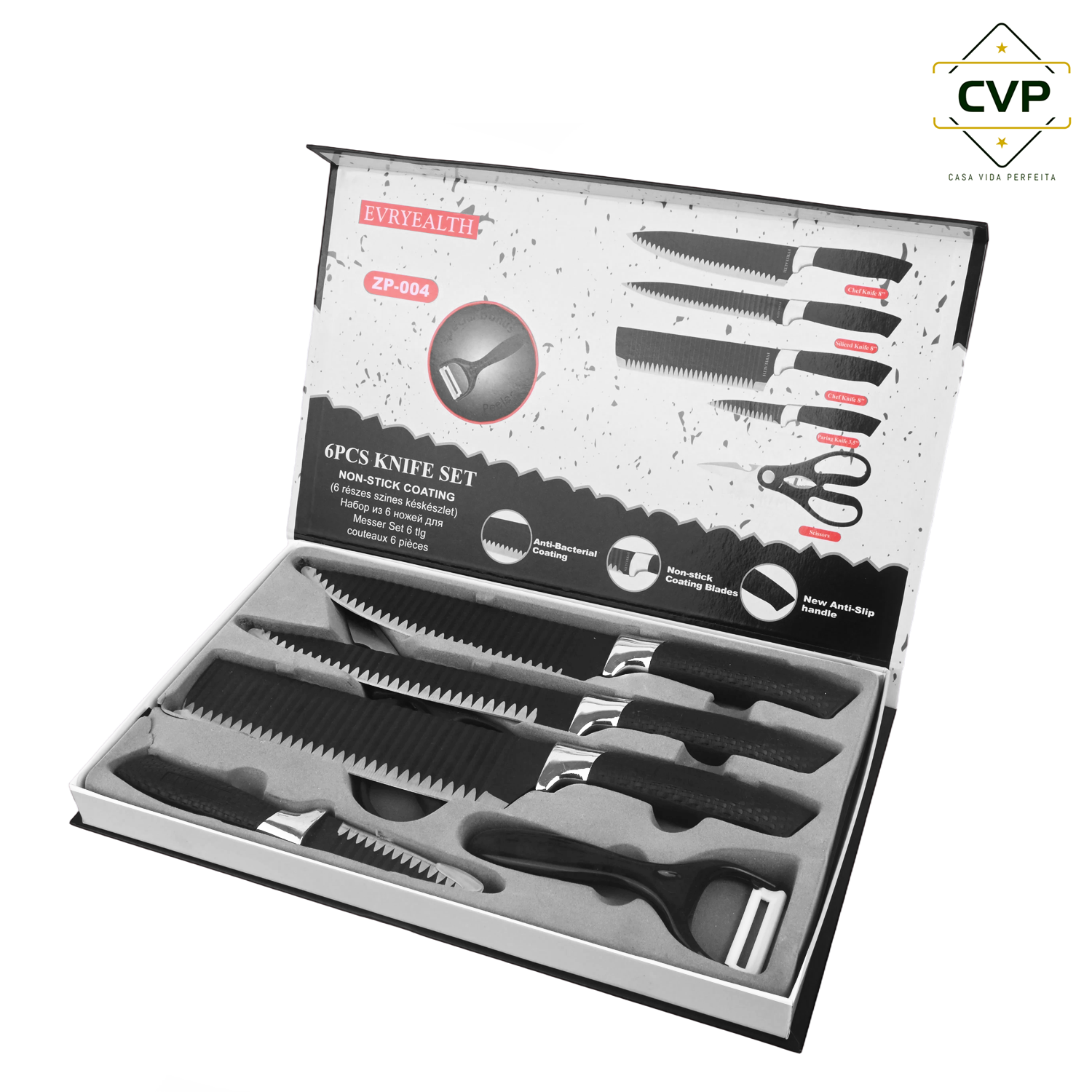 Mesh Pattern Handle 6-Piece Set