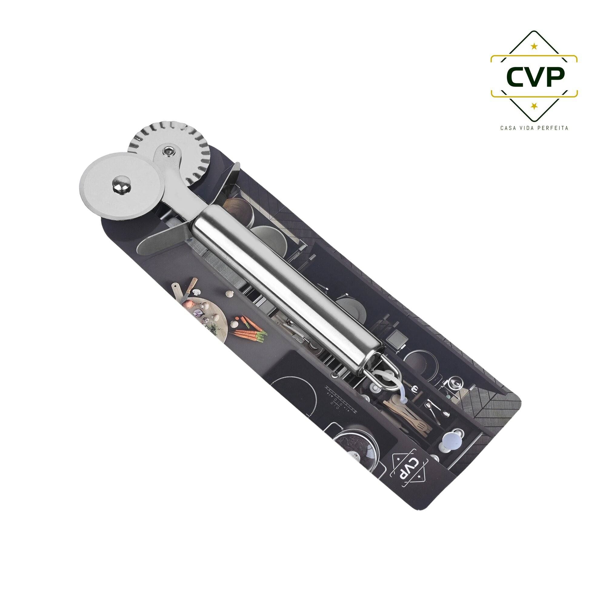 Round Tube Handle Double Wheel Pizza Cutter