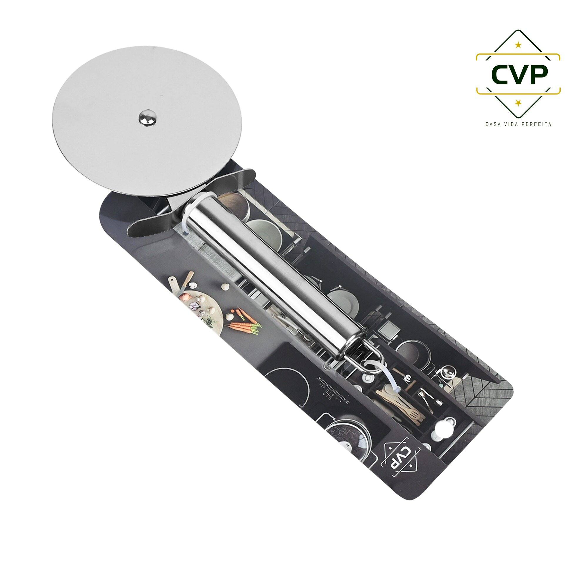 Round Tube Handle Large Single Wheel Pizza Cutter